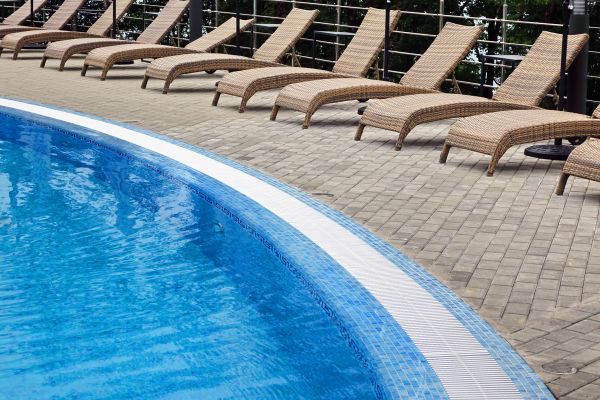 Poolside Hardscaping in Windsor