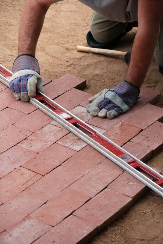 Patio Brick Installation detail