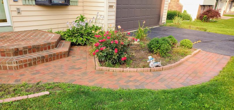 Brick paver pathway